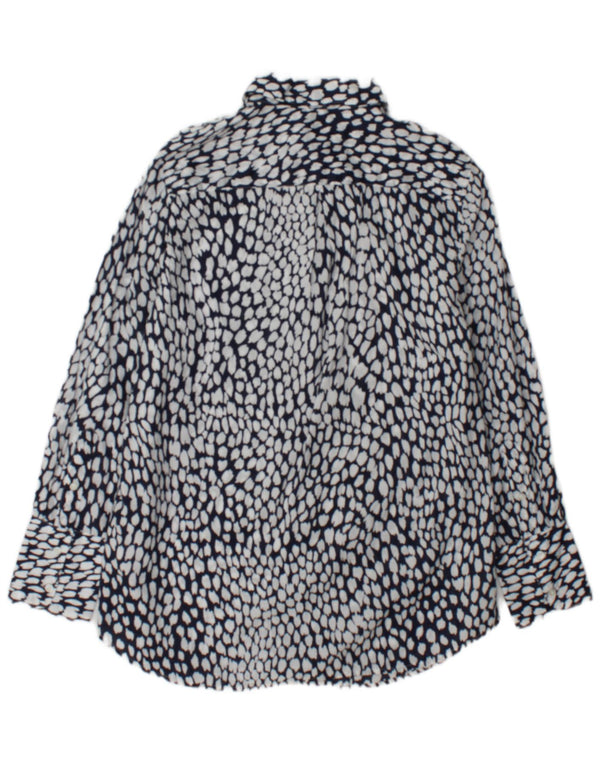 Marks & Spencer Chemise Femme UK 14 Grand Coton à Pois Blanc