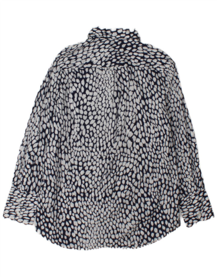 Marks & Spencer Chemise Femme UK 14 Grand Coton à Pois Blanc