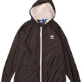 Adidas Veste de pluie à capuche pour femme UK 18 XL Noir Polyester