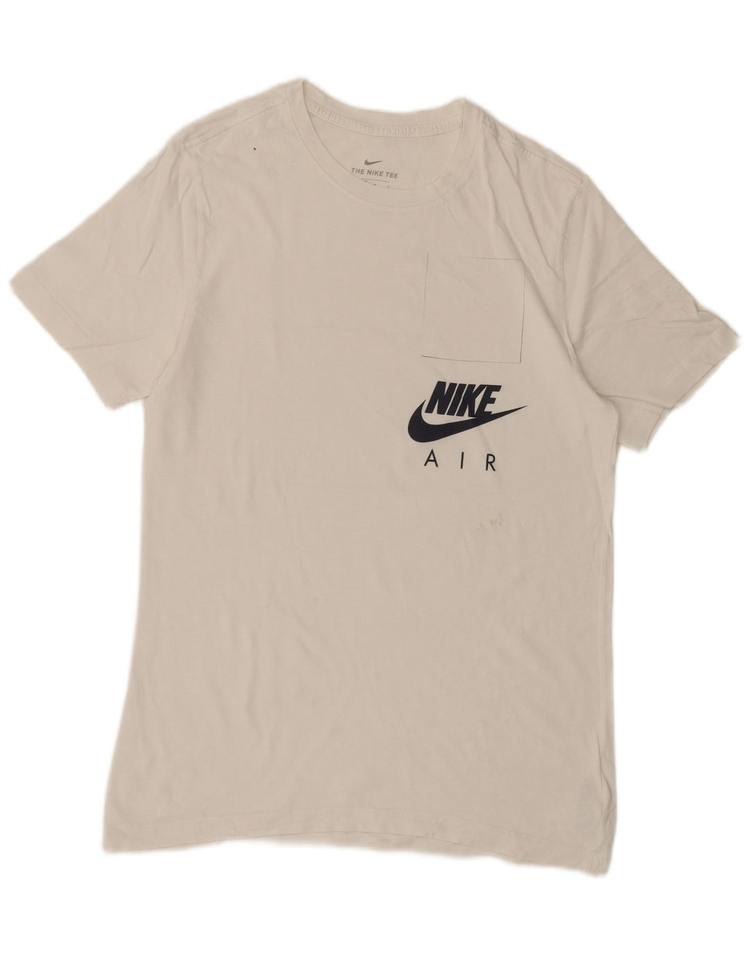 Nike T-shirt Air Graphic pour homme en coton blanc moyen