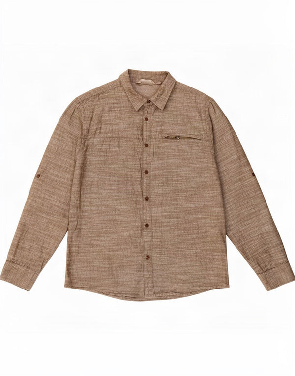 Mountain Warehouse Chemise Homme XL Kaki Moucheté Coton