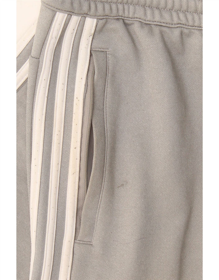 Adidas Pantalon de survêtement pour homme Pantalon de jogging Large Gris Polyester