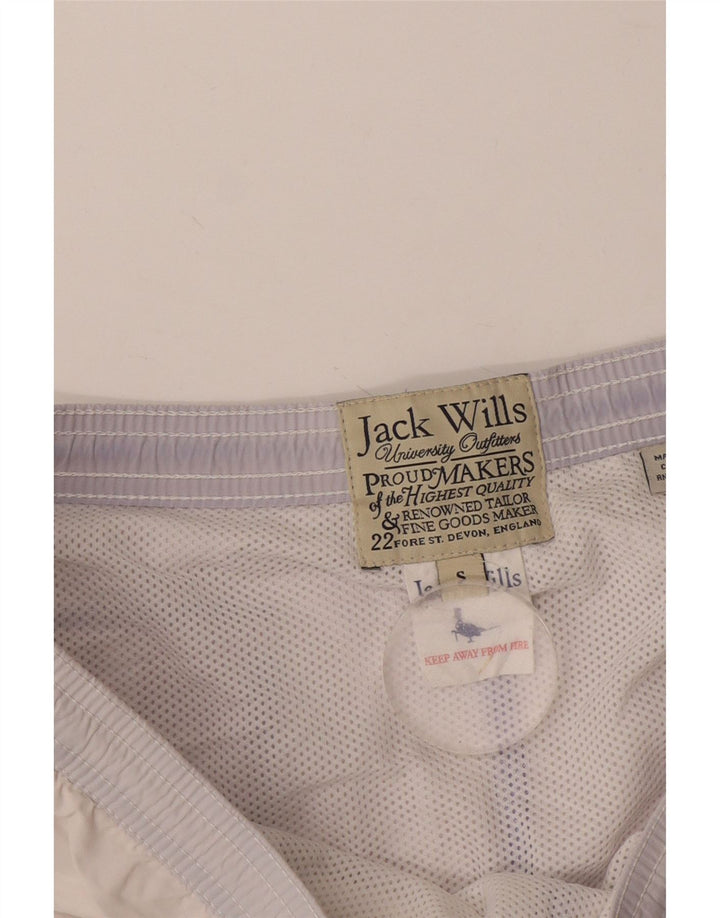 Jack Wills Short de bain graphique pour homme Petit coton bleu