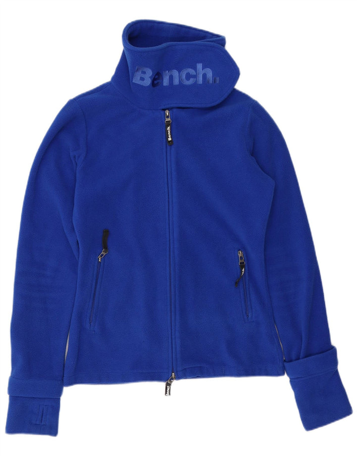 BENCH Veste polaire graphique pour femme UK 14 Bleu moyen Polyester
