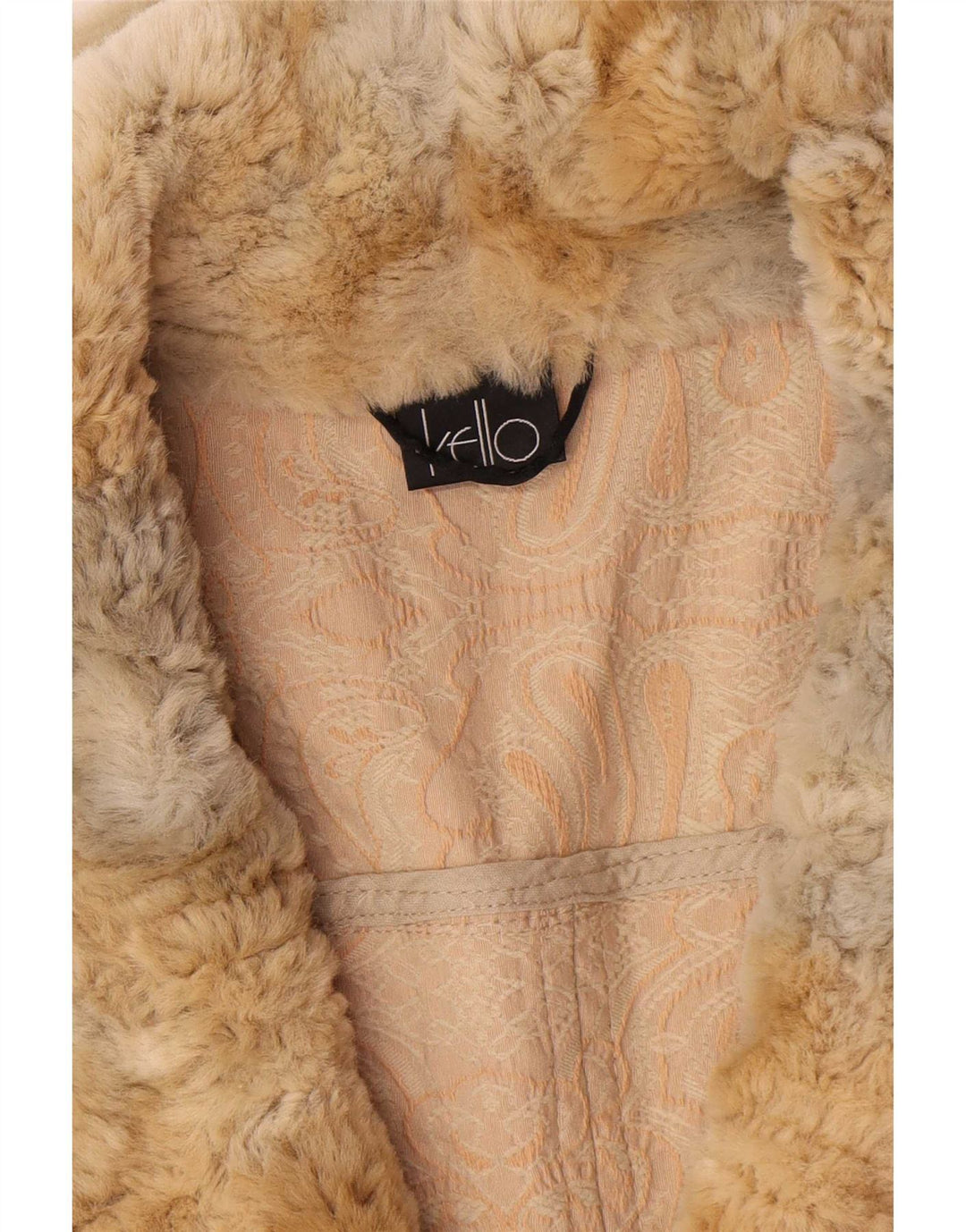 Kello Veste blazer zippée pour femme UK 14 Beige moyen Paisley