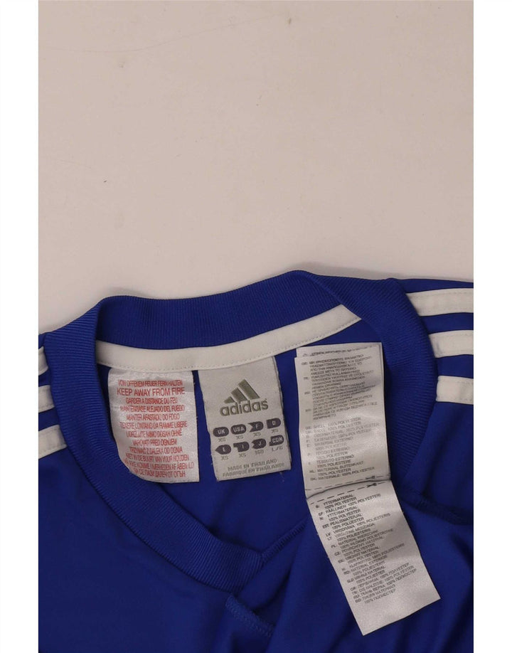 Adidas Hommes Climalite Graphic T-Shirt Top XS Bleu Polyester