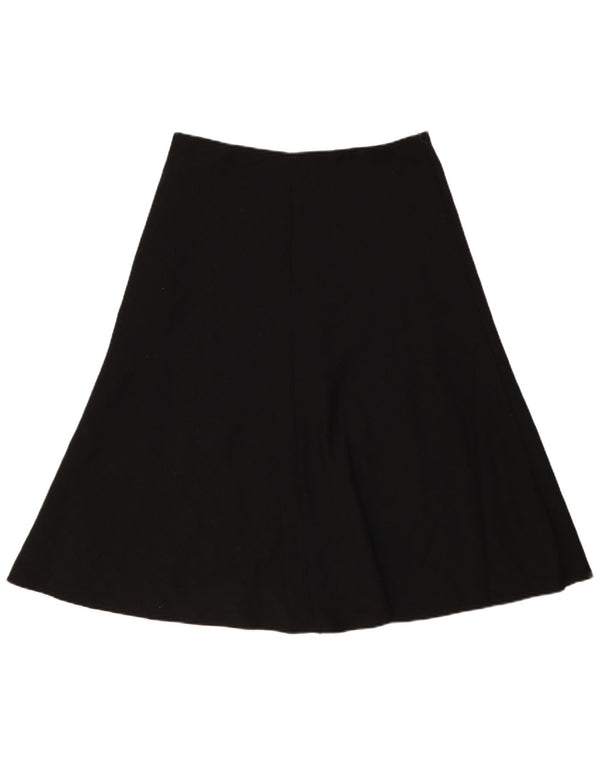 Marks & Spencer Jupe trapèze taille haute pour femme UK 14 Large W29 Noir à carreaux