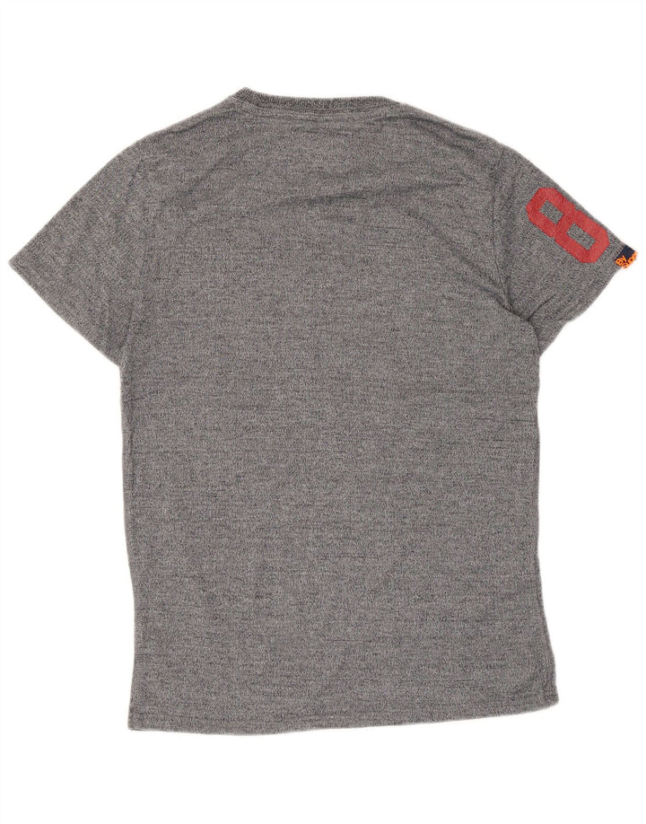 Superdry T-Shirt Retro Graphic Homme Gris Moyen Moucheté