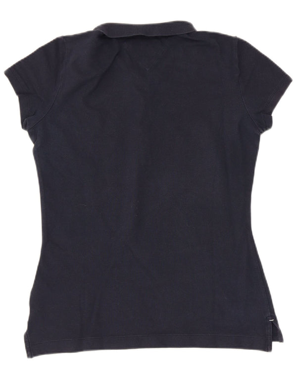 Tommy Hilfiger Polo Slim Fit pour femme UK 12 Bleu marine moyen Coton