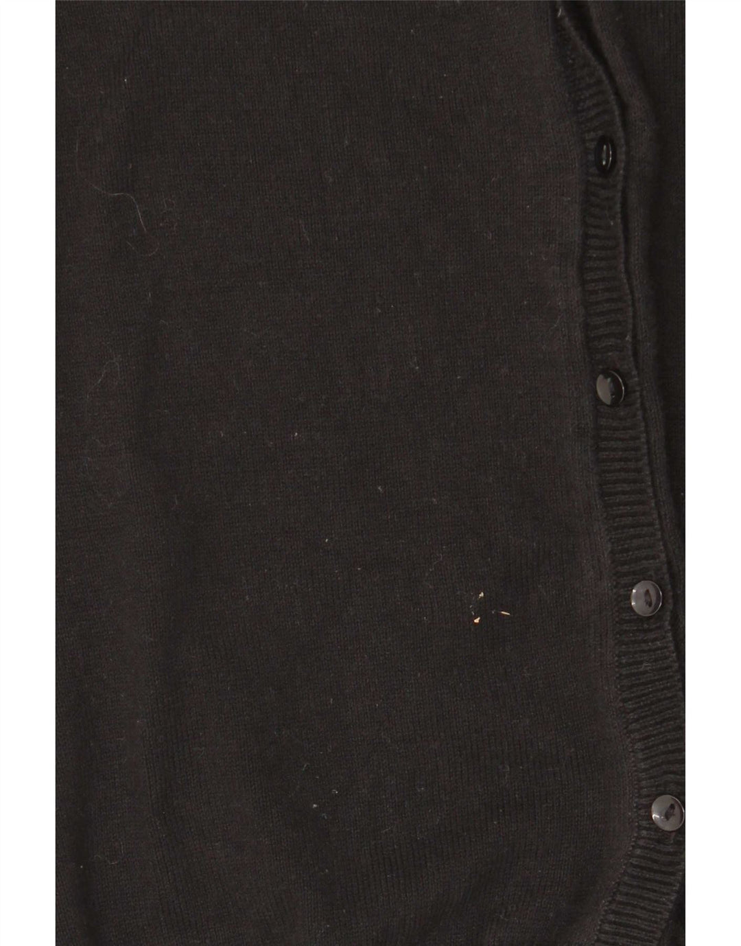 Zara Femme Cardigan Pull UK 12 Moyen Noir Coton