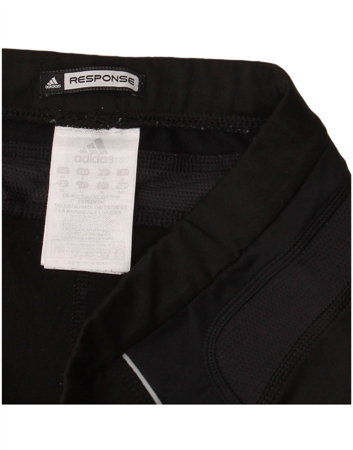 Adidas Legging Capri Femme UK 10 Petit Noir Polyester