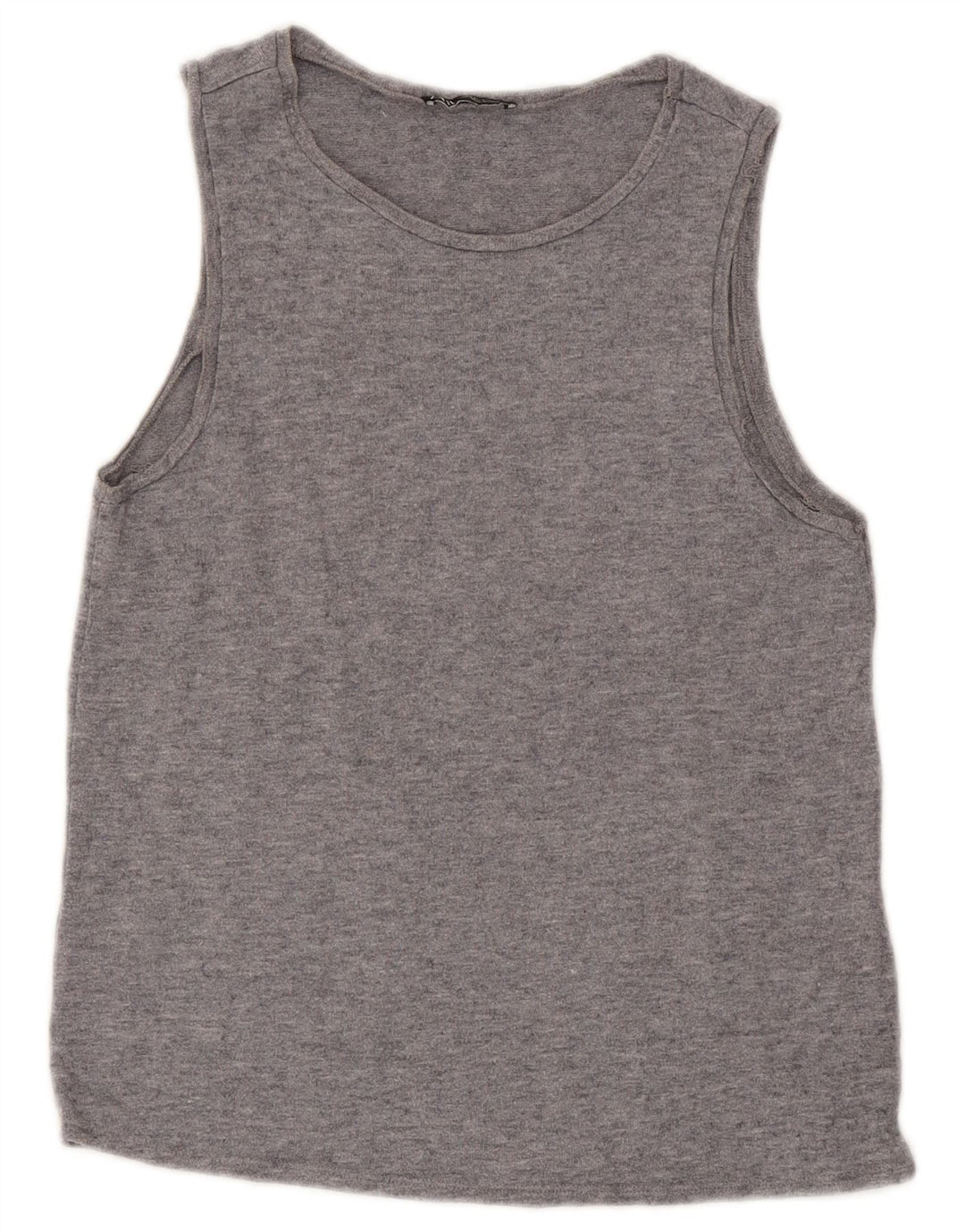 Zara Femme Débardeur UK 10 Petit Gris Moucheté Viscose
