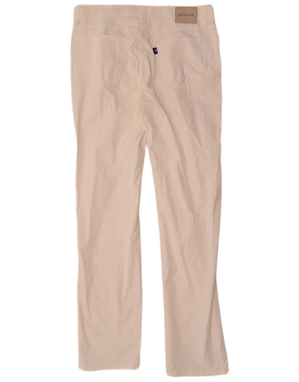 Jeckerson Pantalon décontracté droit pour homme W36 L36 Blanc Coton