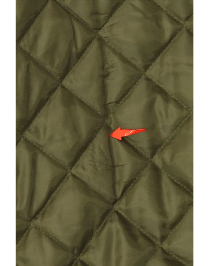 VINTAGE Veste matelassée homme UK 42 XL Kaki Polyester