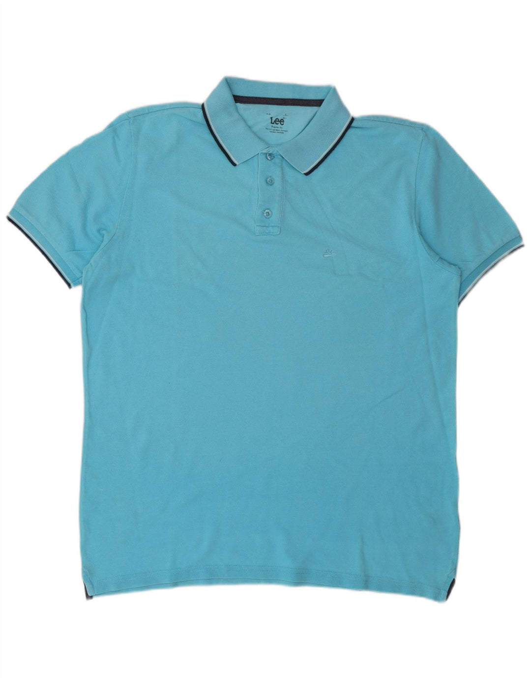 Lee Polo Regular Fit Homme Grand Bleu Coton