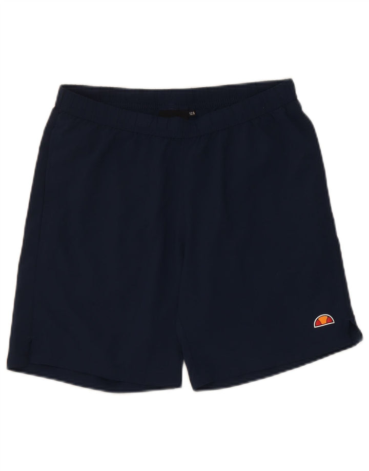 Ellesse Short de sport garçon 11-12 ans Bleu marine Polyester