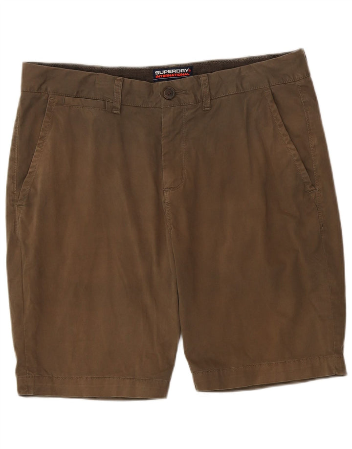 Superdry Short Chino Homme W36 Large Kaki Coton