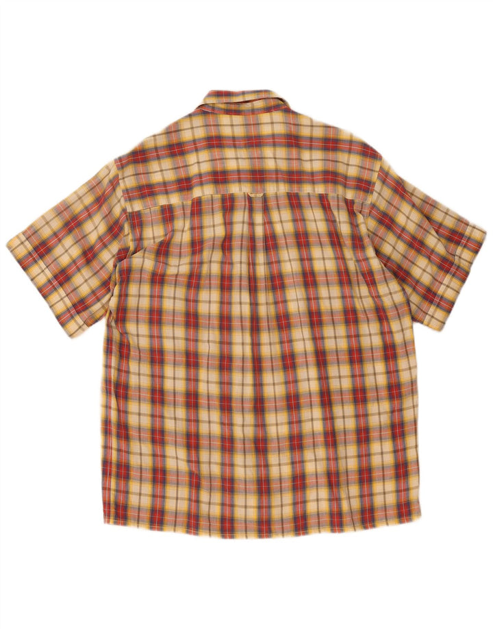 Trussardi Chemise à Manches Courtes Carreaux Multicolores Moyens Homme
