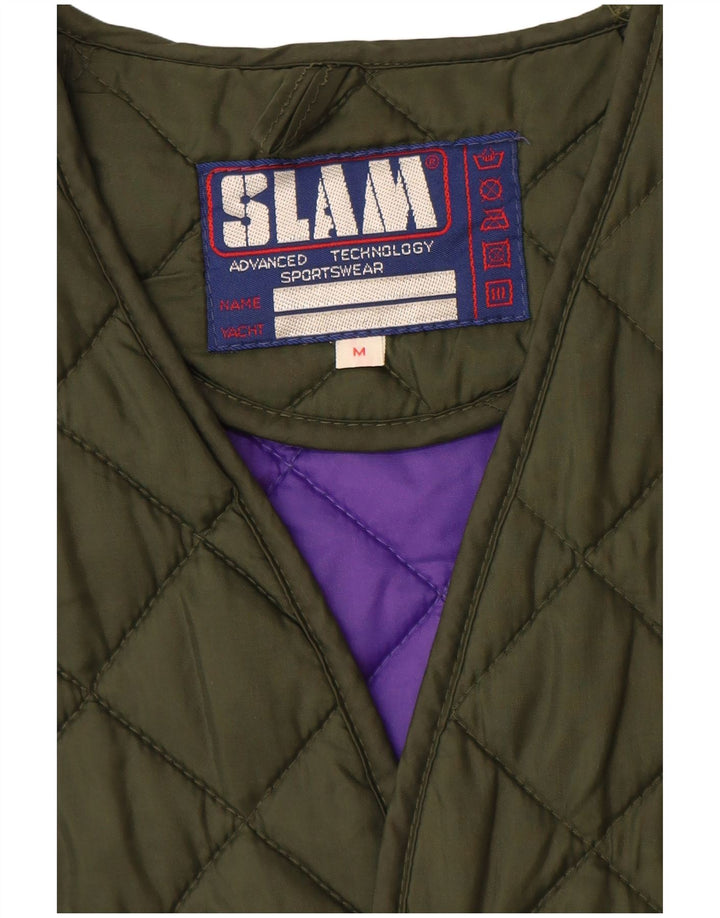 SLAM Gilet matelassé pour homme UK 38 Medium Kaki Nylon