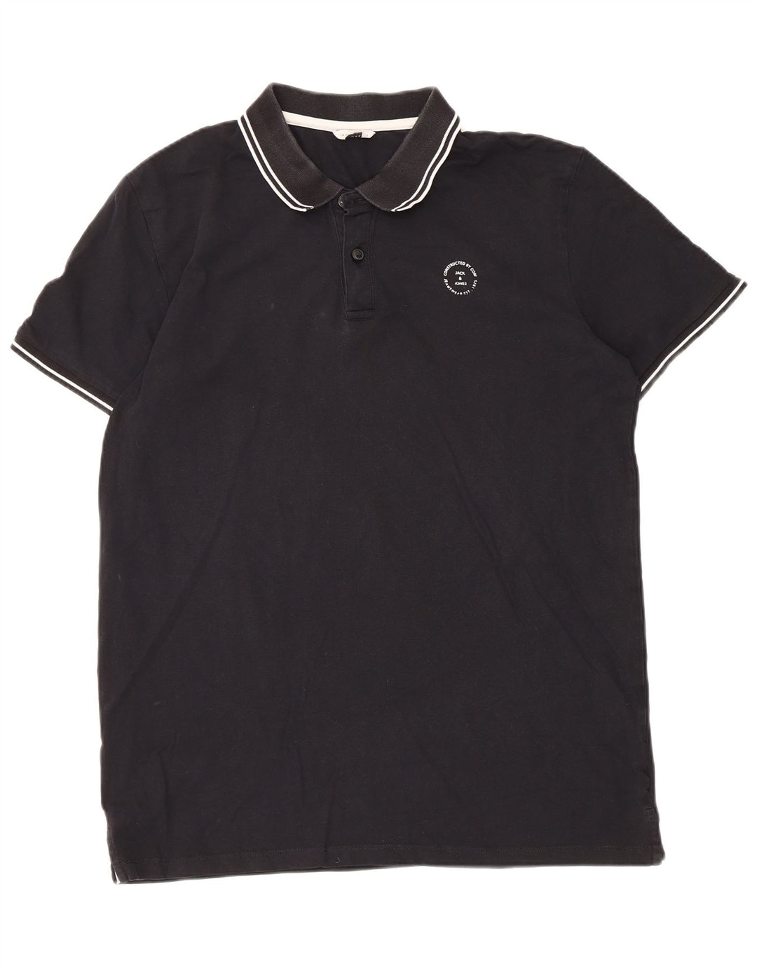 Jack & Jones Polo Homme XL Noir Rayé