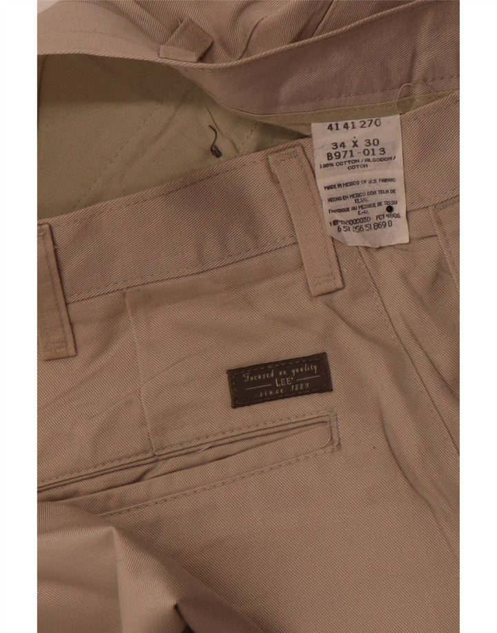 LEE Pantalon Chino Homme W34 L30 Beige Coton