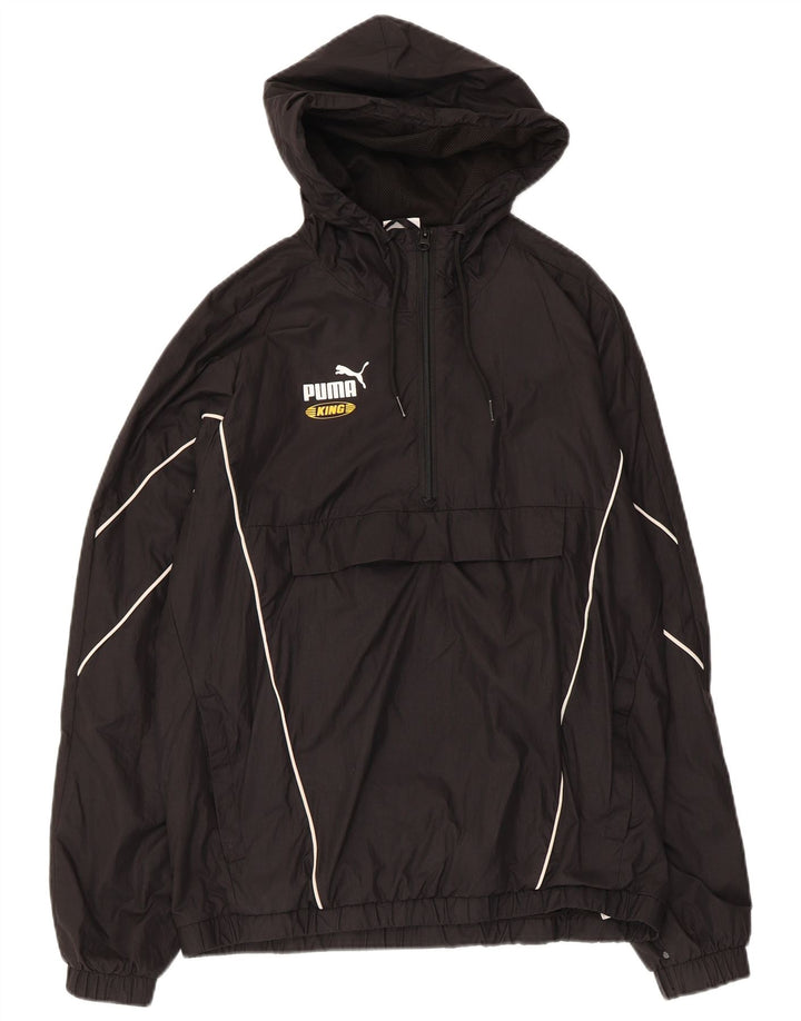 Puma Veste de pluie à capuche pour homme UK 34 XS Noir Polyester