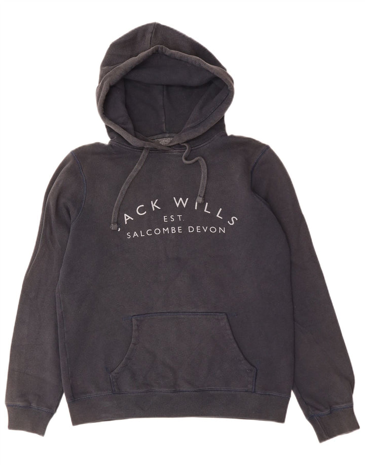Jack Wills Pull à capuche surdimensionné pour femme UK 10 Petit Bleu marine