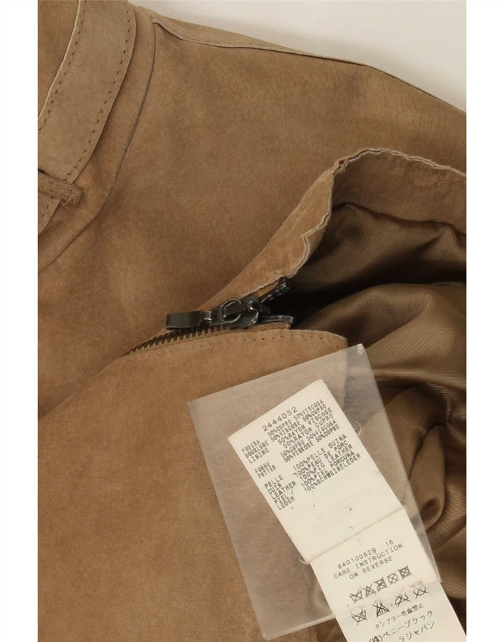 Penny Black Veste en daim pour femme UK 12 Cuir beige moyen