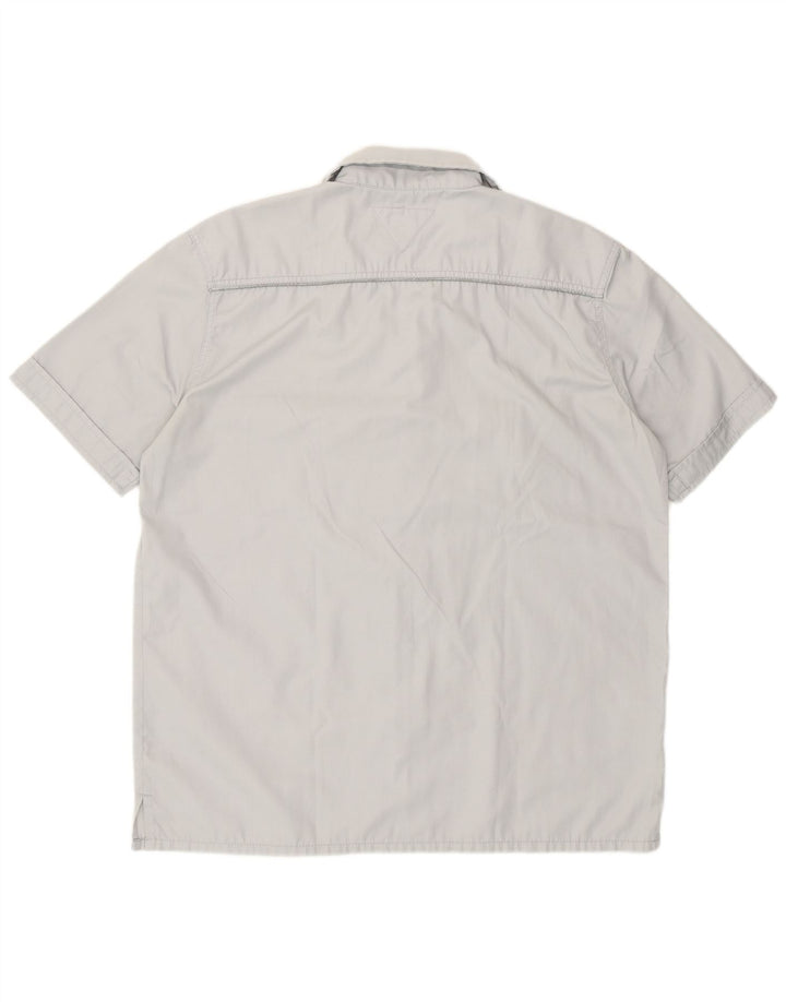 Meltin' Pot Chemise à manches courtes pour homme XL Gris Polyester