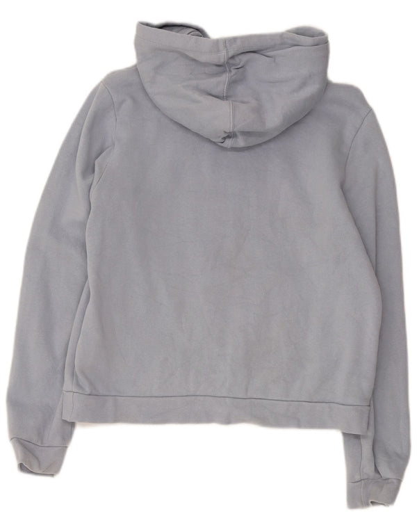 Hurley Pull à capuche graphique pour femme UK 10 Small Bleu Coton