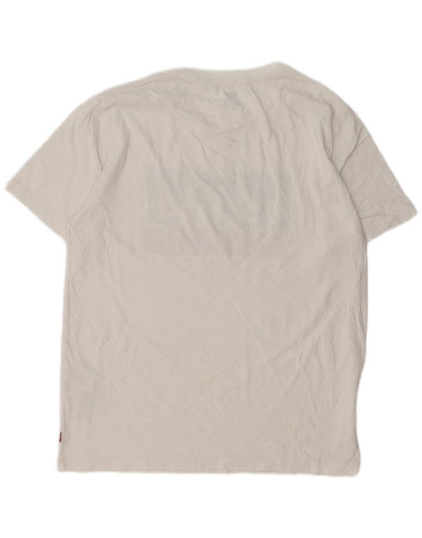 Levi's Tee-Shirt Graphique Homme Blanc Moyen Coton