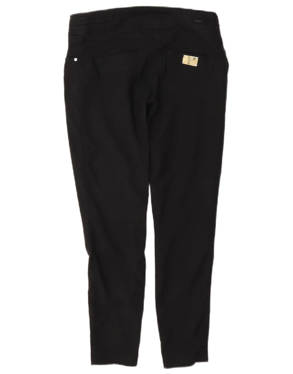 Elisabetta Franchi Pantalon décontracté skinny pour femme IT 38 XS W25 L25 Noir