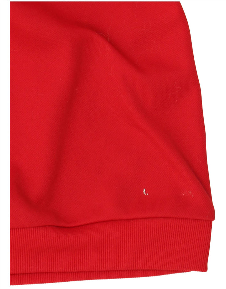 Adidas Sweat-shirt pour homme UK 38/40 Rouge moyen Colorblock Polyester