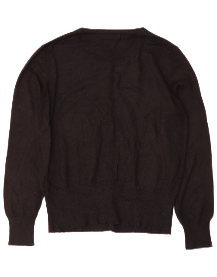 Marks & Spencer Pull Cardigan pour Femme UK 14 Medium Noir