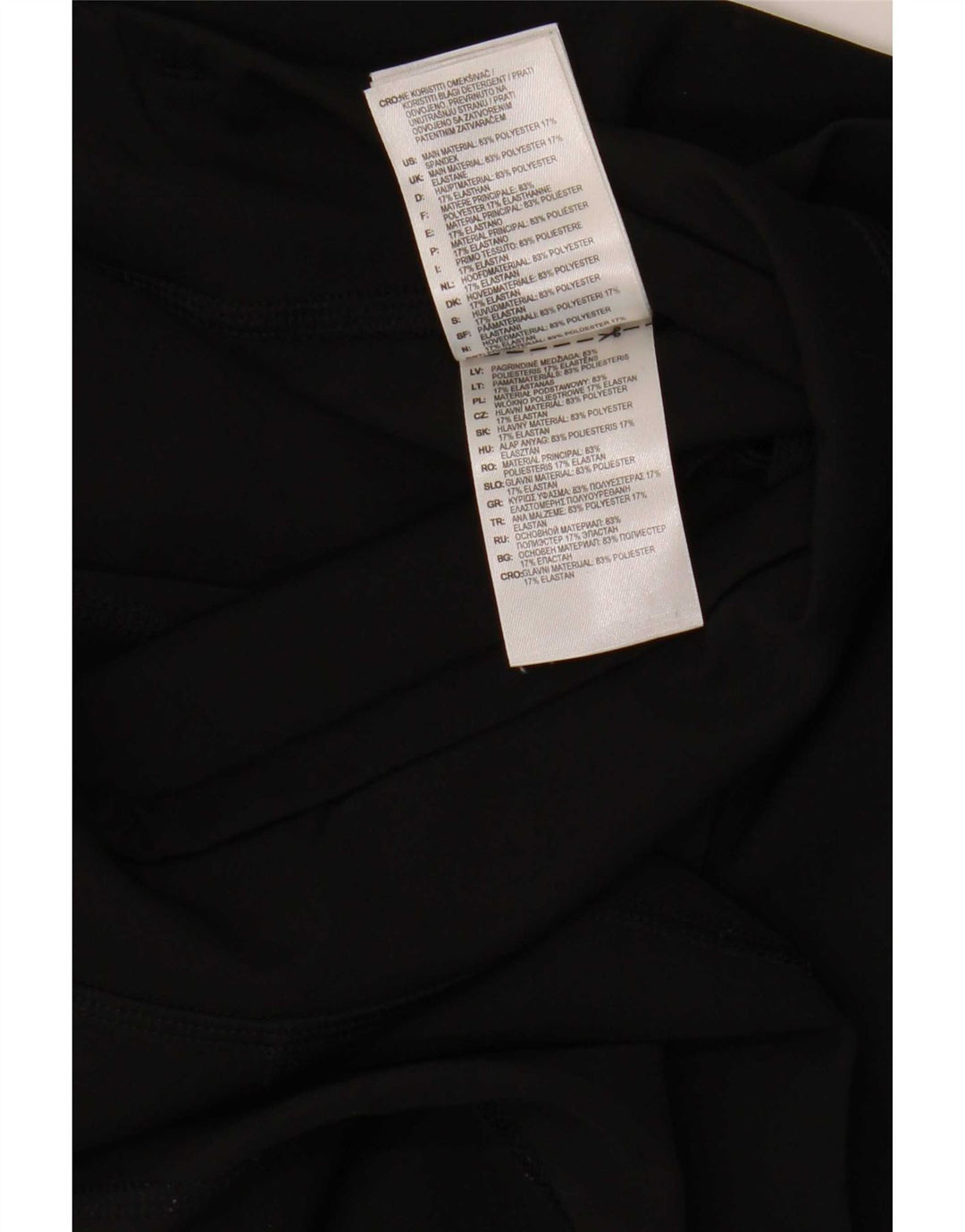 Adidas Femmes Climalite Capri Leggings UK 12/14 Moyen Noir Polyester