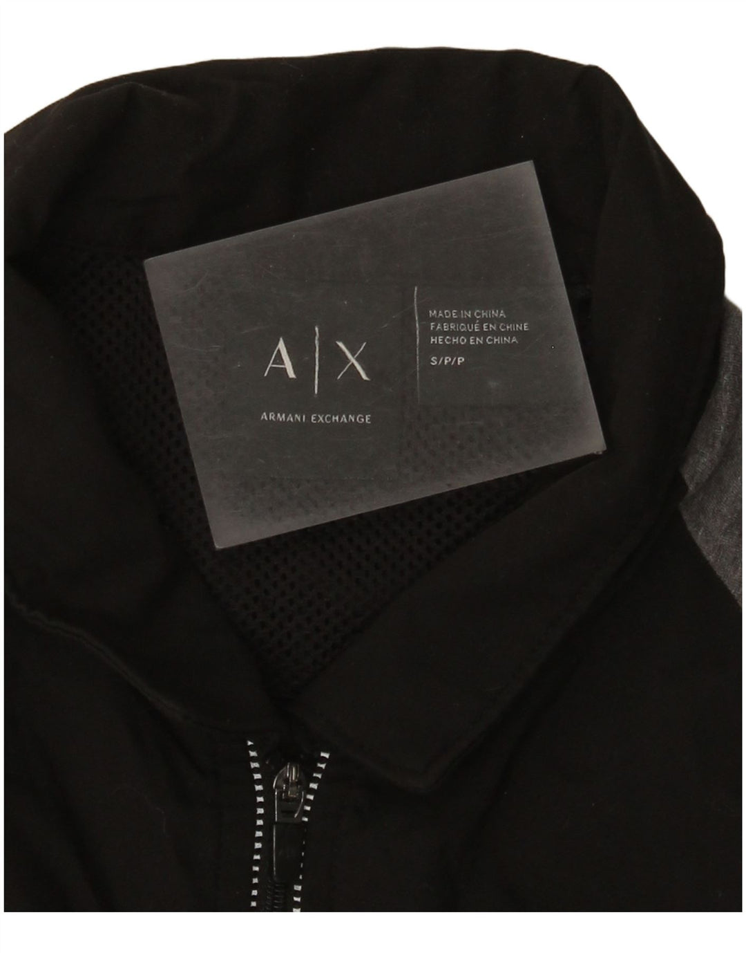 Armani Exchange Polo Graphique Homme Small Noir Colourblock