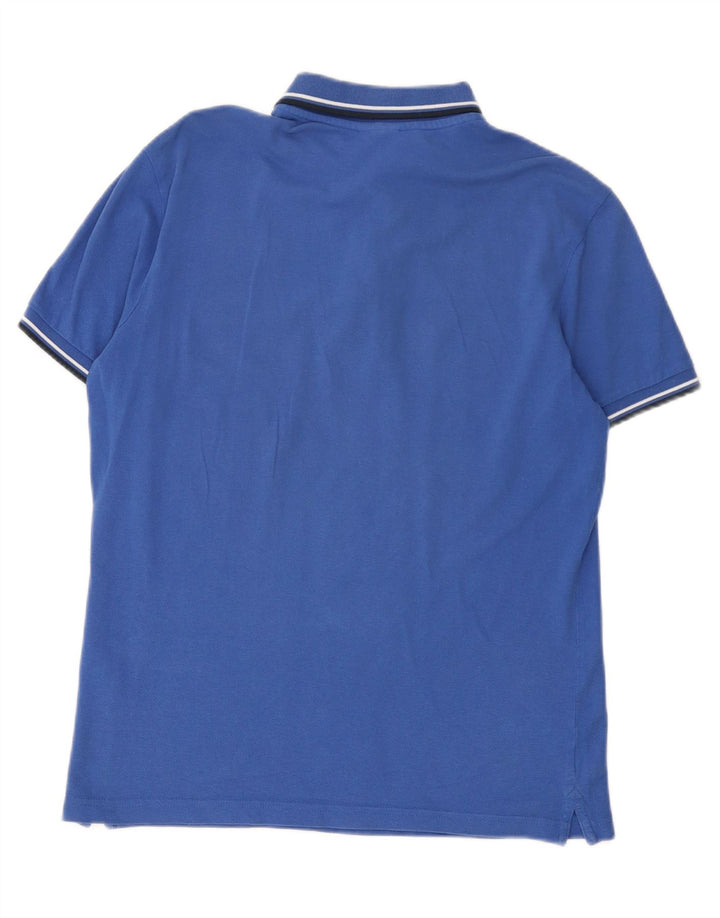 Diadora Polo Homme Bleu Moyen
