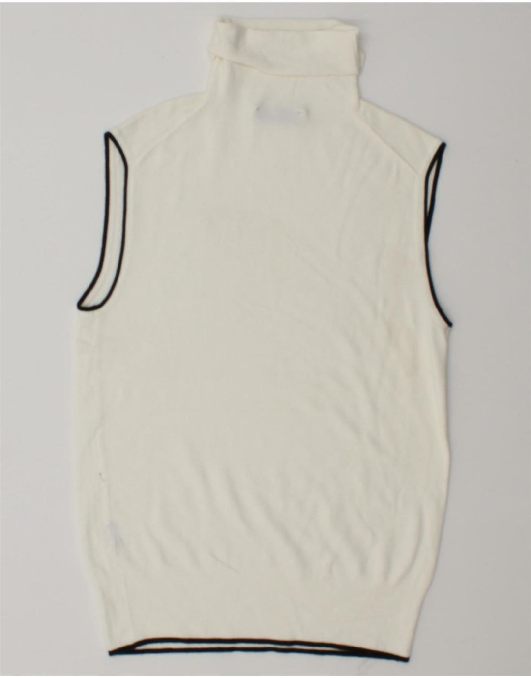 Zara Womens Vest Débardeur UK 12 Moyen Blanc