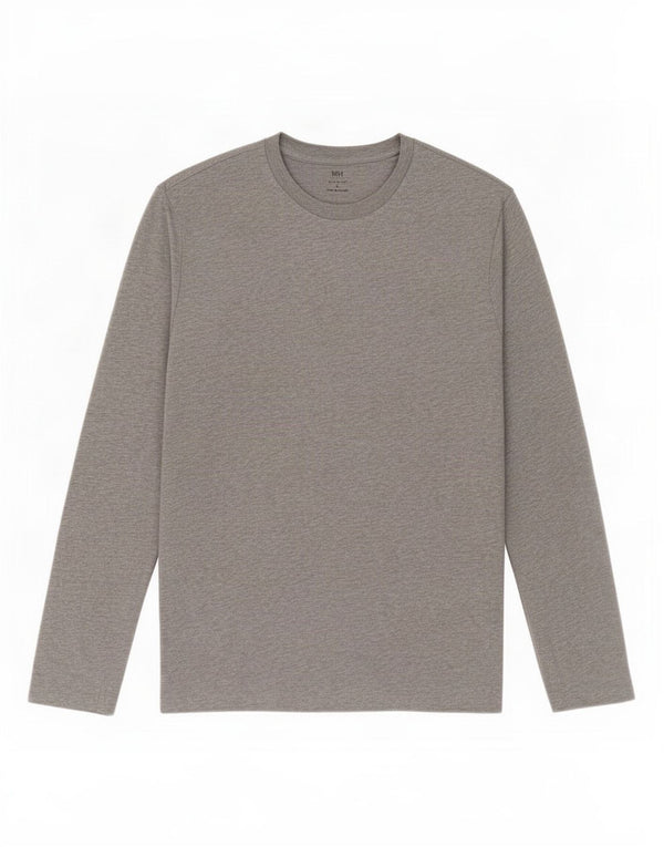 Marks & Spencer Haut coupe classique à manches longues pour homme en coton moucheté gris grand