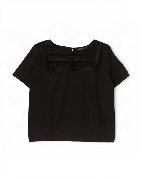 Marks & Spencer Chemisier pour femme UK 14 Large Noir Viscose