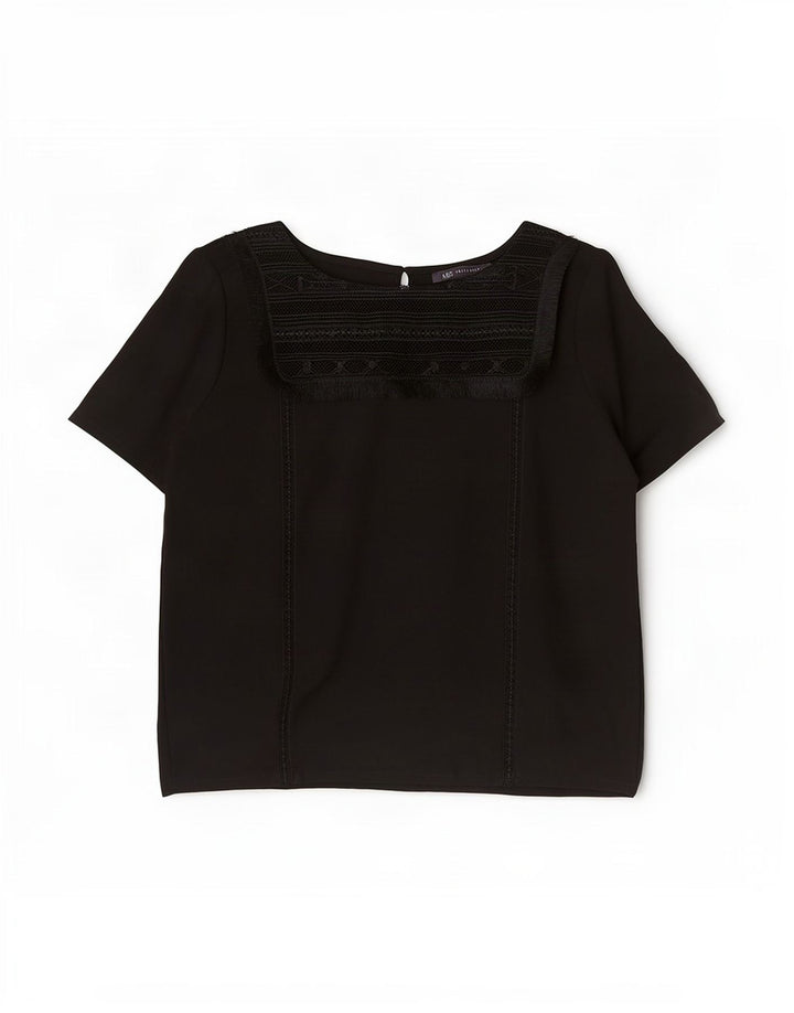 Marks & Spencer Chemisier pour femme UK 14 Large Noir Viscose