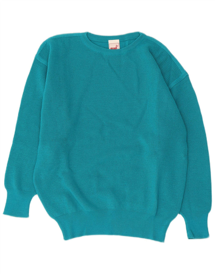 Mondi Pull col rond coupe classique pour femme EU 40 Turquoise moyen