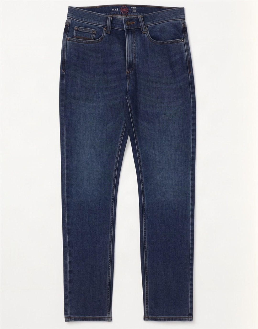 Marks & Spencer Jean Slim Homme W30 L29 Bleu Coton
