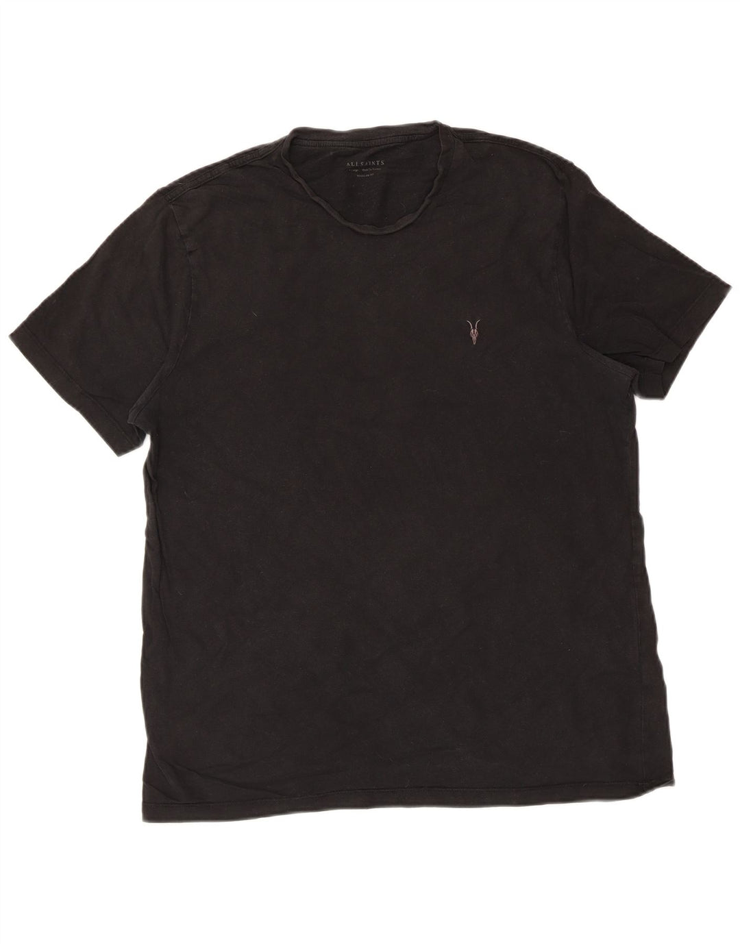 All Saints T-Shirt Regular Fit Homme XL Noir Coton