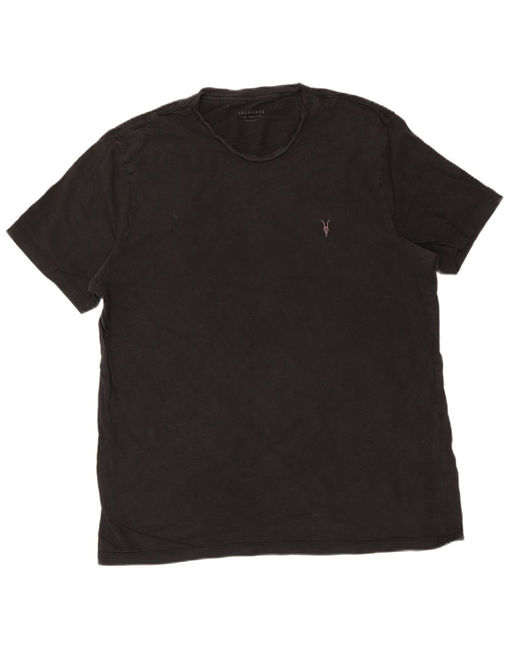 All Saints T-Shirt Regular Fit Homme XL Noir Coton
