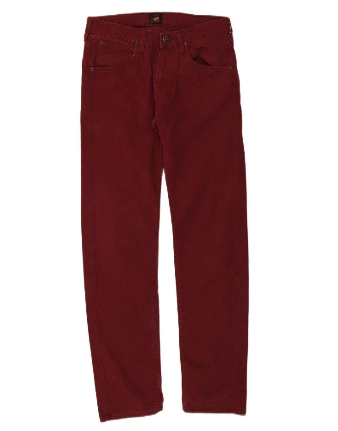 LEE Jean slim Daren pour homme en coton bordeaux W30 L32