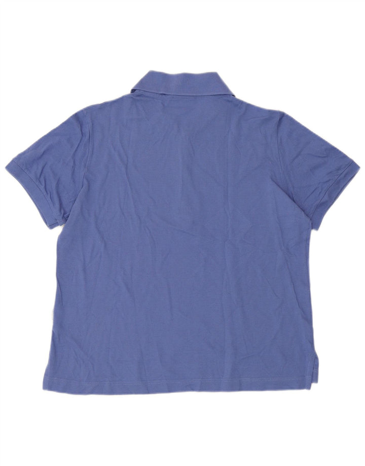NAVIGARE Polo Femme IT 46 Large Bleu Coton
