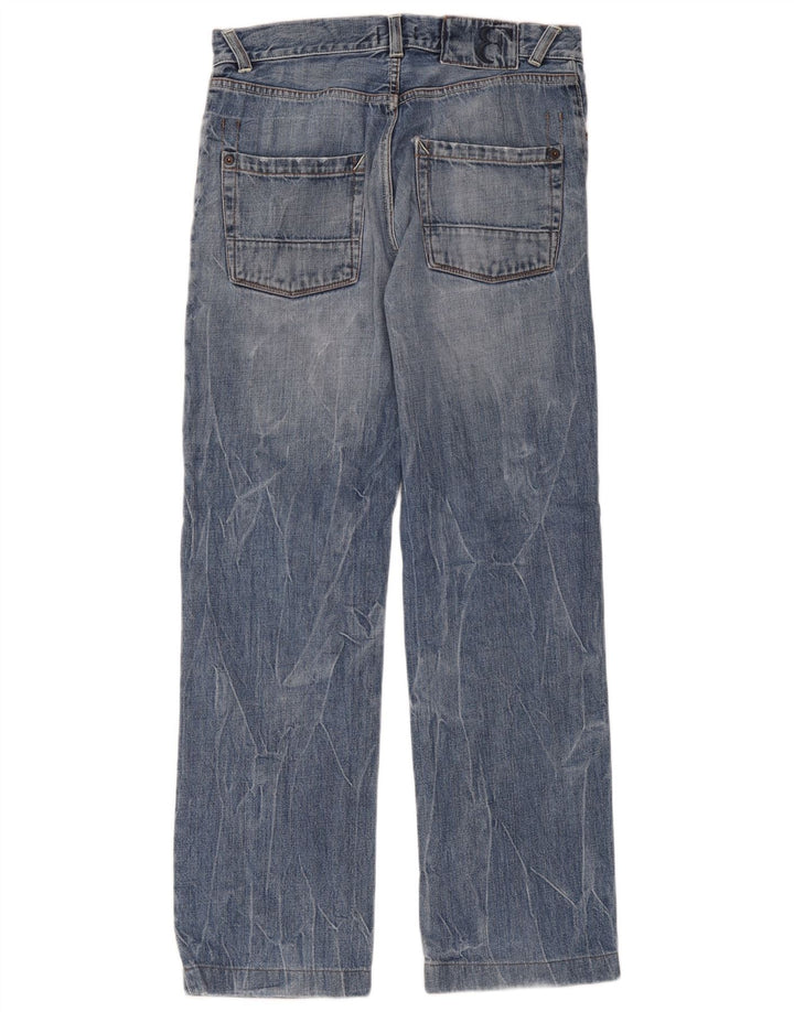Belfe Jean droit homme W33 L28 bleu coton