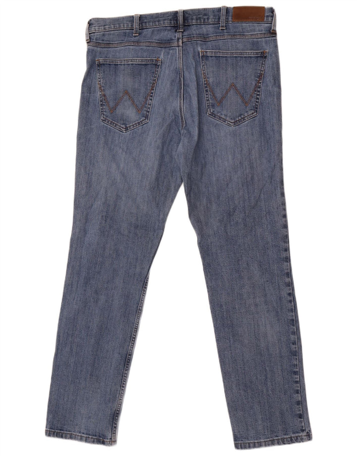 Wrangler Jean Slim Regular Homme W36 L32 Bleu Coton