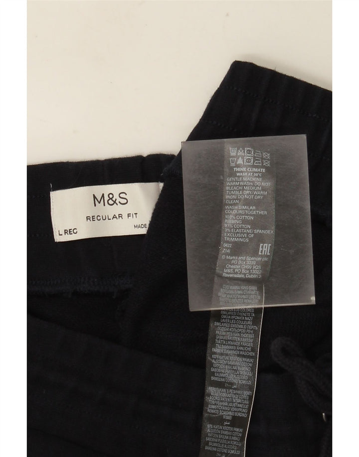 Marks & Spencer Pantalon de survêtement court pour femme UK 16 Large Bleu marine